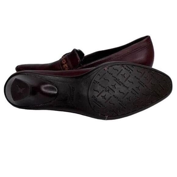 PIKOLINOS BROWN POINTED TOE SLIP ON CLASSIC CASUAL LEATHER MULES WOMENS SIZE 39 - Picture 7 of 8